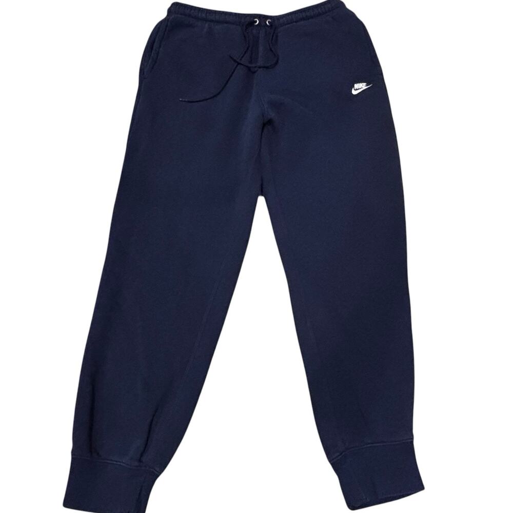 Nike Sportswear Club Fleece Blue Jogger Sweatpants Rib Cuff Medium FN3787-451